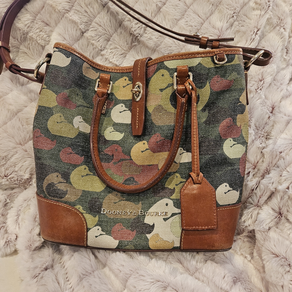 Dooney & Bourke Multicolor Duck Print Tote